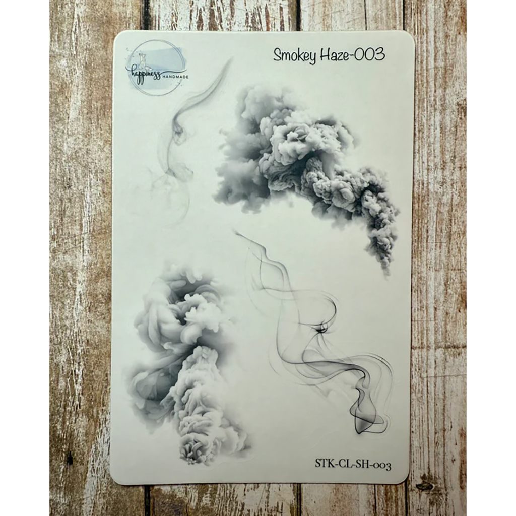 Happiness Handmade Smokey Haze Sticker Sheet, #003