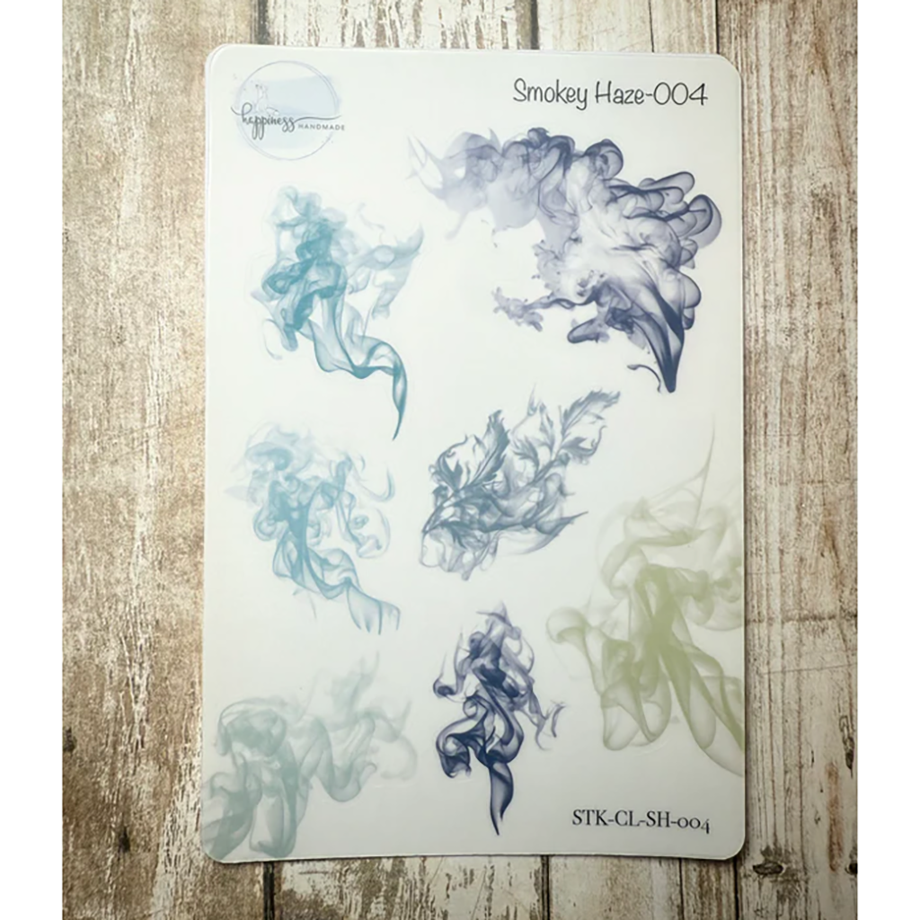 Happiness Handmade Smokey Haze Sticker Sheet, #004