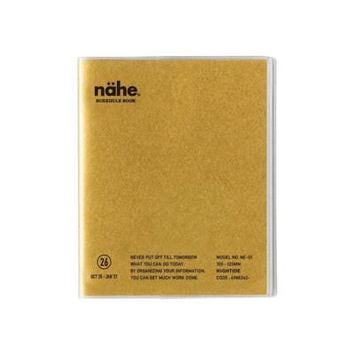 Hightide 2026 Monthly Planner Nahe, Square - Gold