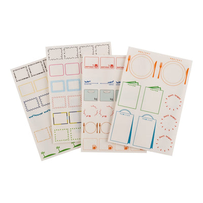 Set of 4 Hobonichi Frame Stickers