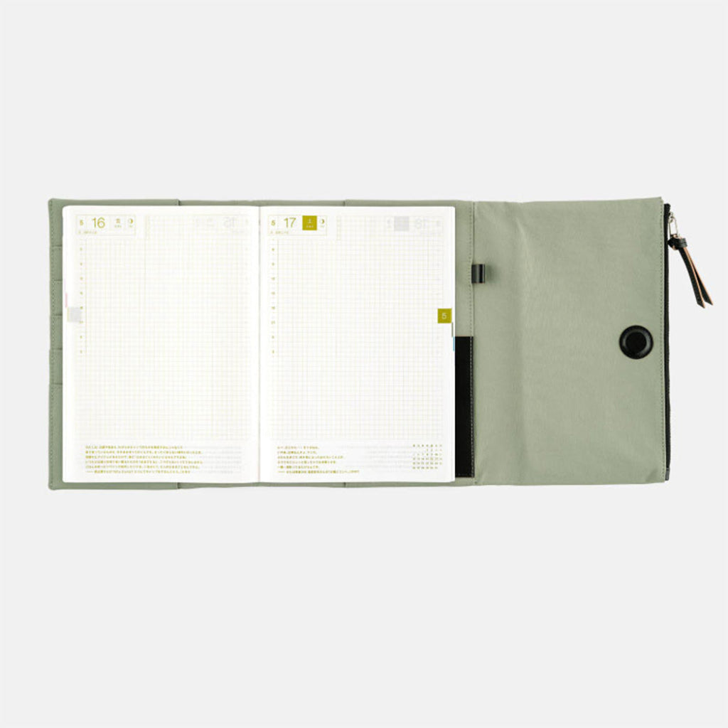 Hobonichi Techo 2025 Housse Cousin, A5 – Tragen : Noir