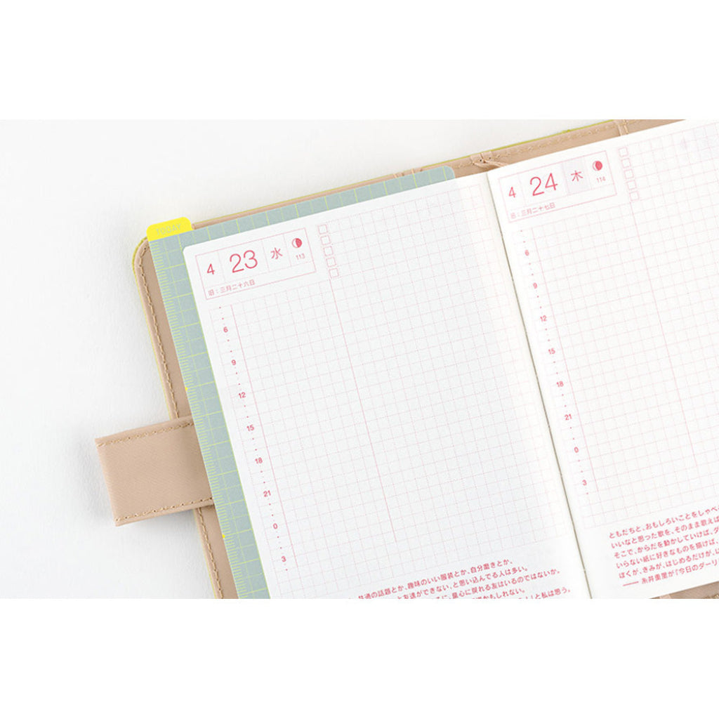 Hobonichi Techo 2025 Original Book, A6 - April Start (Japanese)