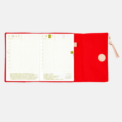 Hobonichi Techo 2025 Couverture originale, A6 – Tragen : Noir