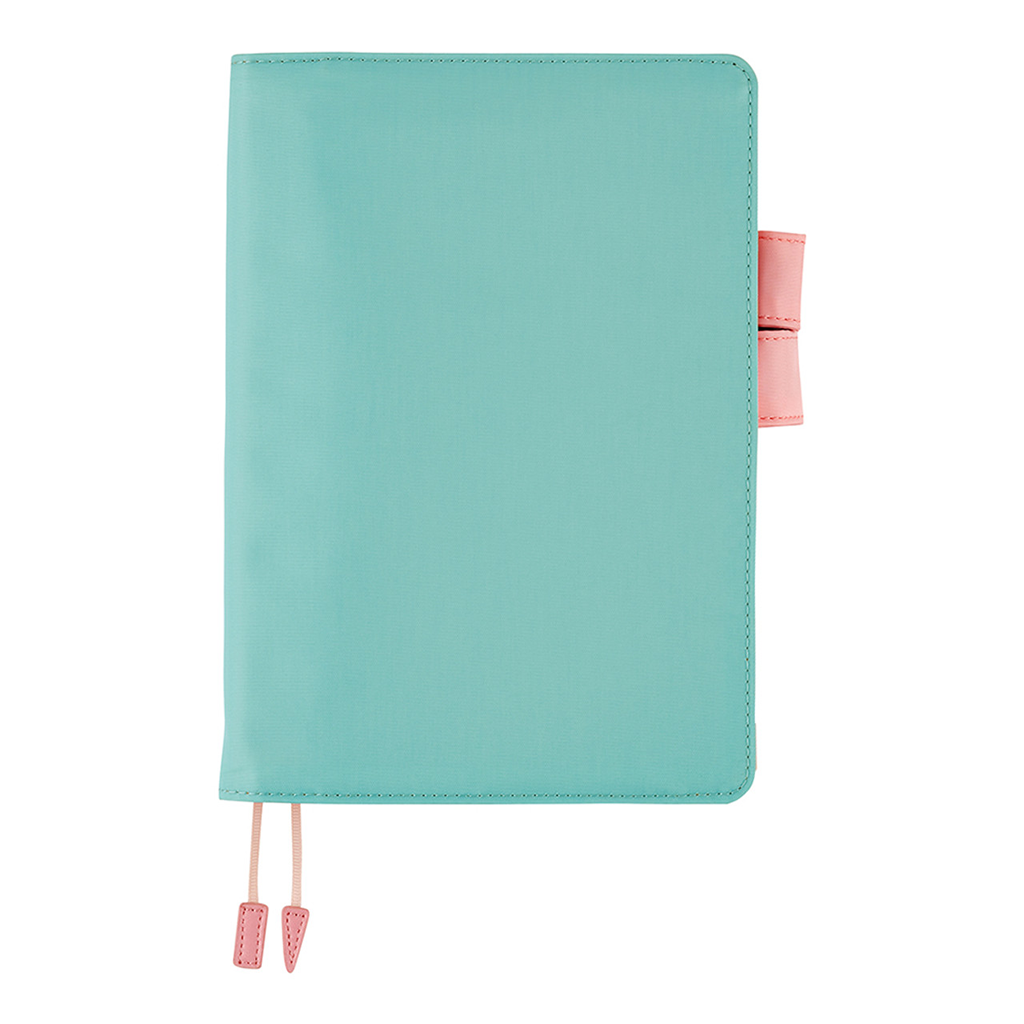 Couverture de livre Hobonichi Life, grande, couverture bleu clair/rose | EN MAGASIN UNIQUEMENT