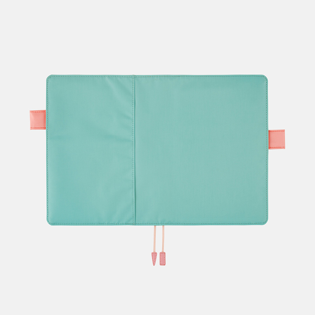 Couverture de livre Hobonichi Life, grande, couverture bleu clair/rose | EN MAGASIN UNIQUEMENT