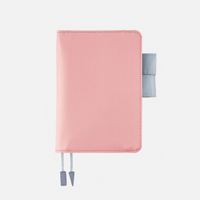 Couverture de livre Hobonichi Life, A6, couverture bleu clair/rose | EN MAGASIN UNIQUEMENT