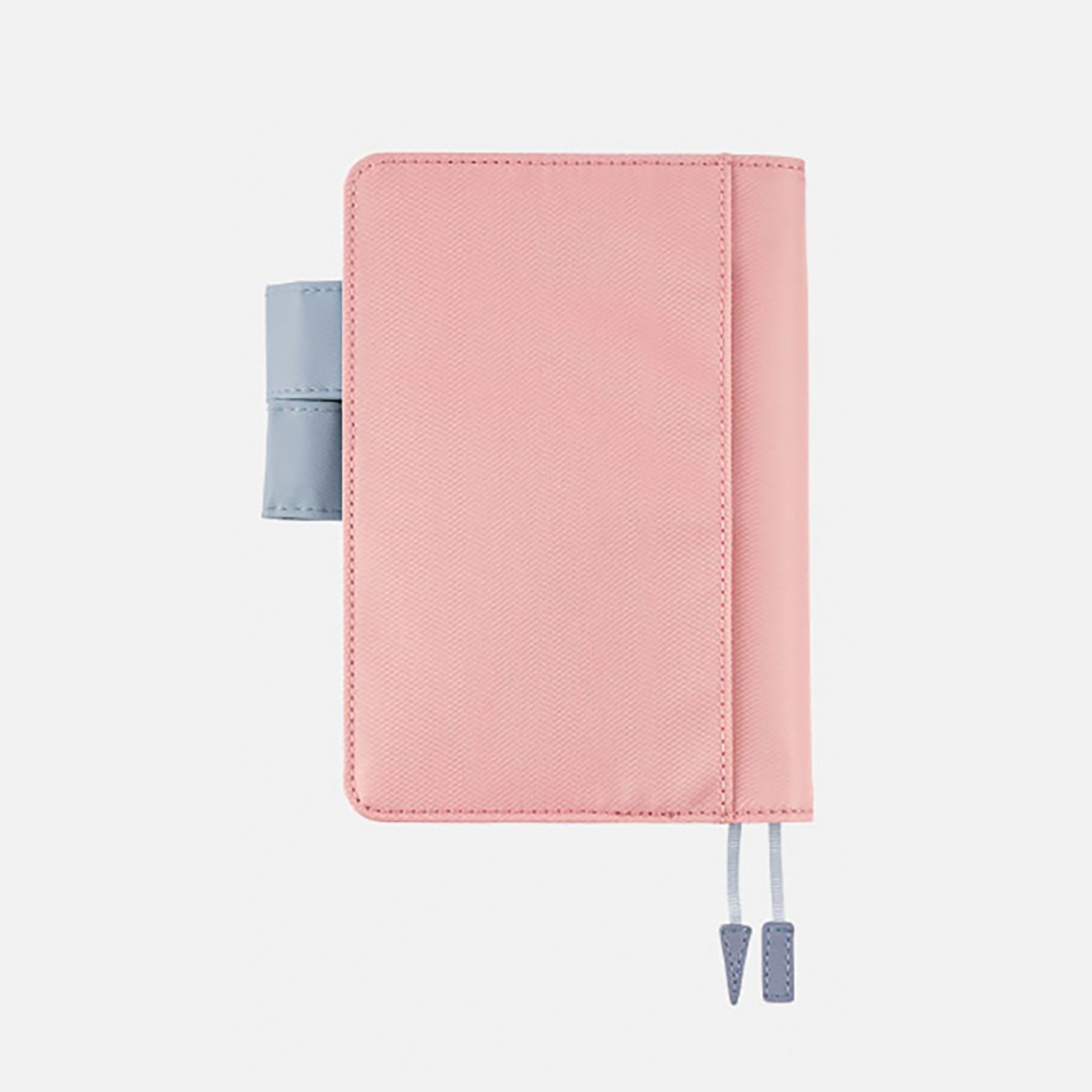 Couverture de livre Hobonichi Life, A6, couverture bleu clair/rose | EN MAGASIN UNIQUEMENT