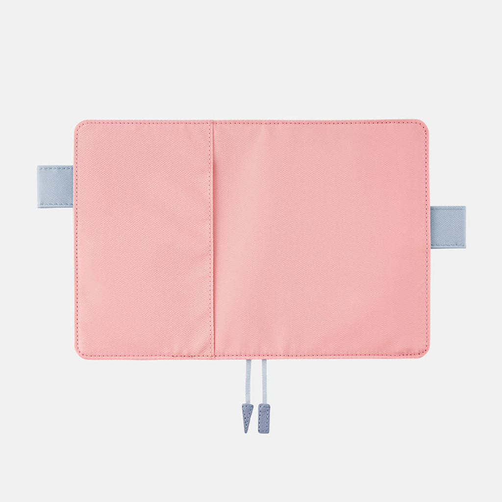 Couverture de livre Hobonichi Life, A6, couverture bleu clair/rose | EN MAGASIN UNIQUEMENT