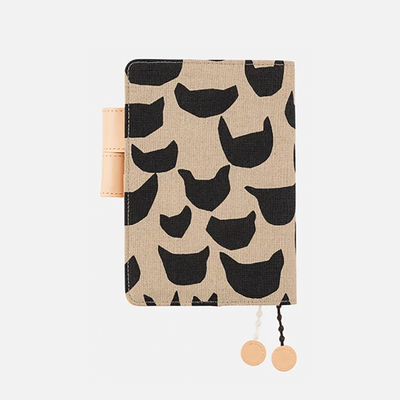 Hobonichi Techo Original Cover, A6 - Mina Perhonen: Anone-Anone (Black)