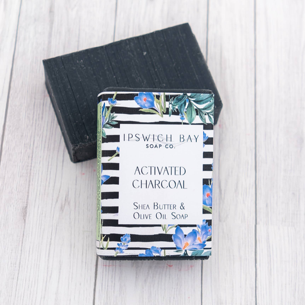 Ipswich Bay Handcrafted Soap Bar, 4 oz. - Activated Charcoal