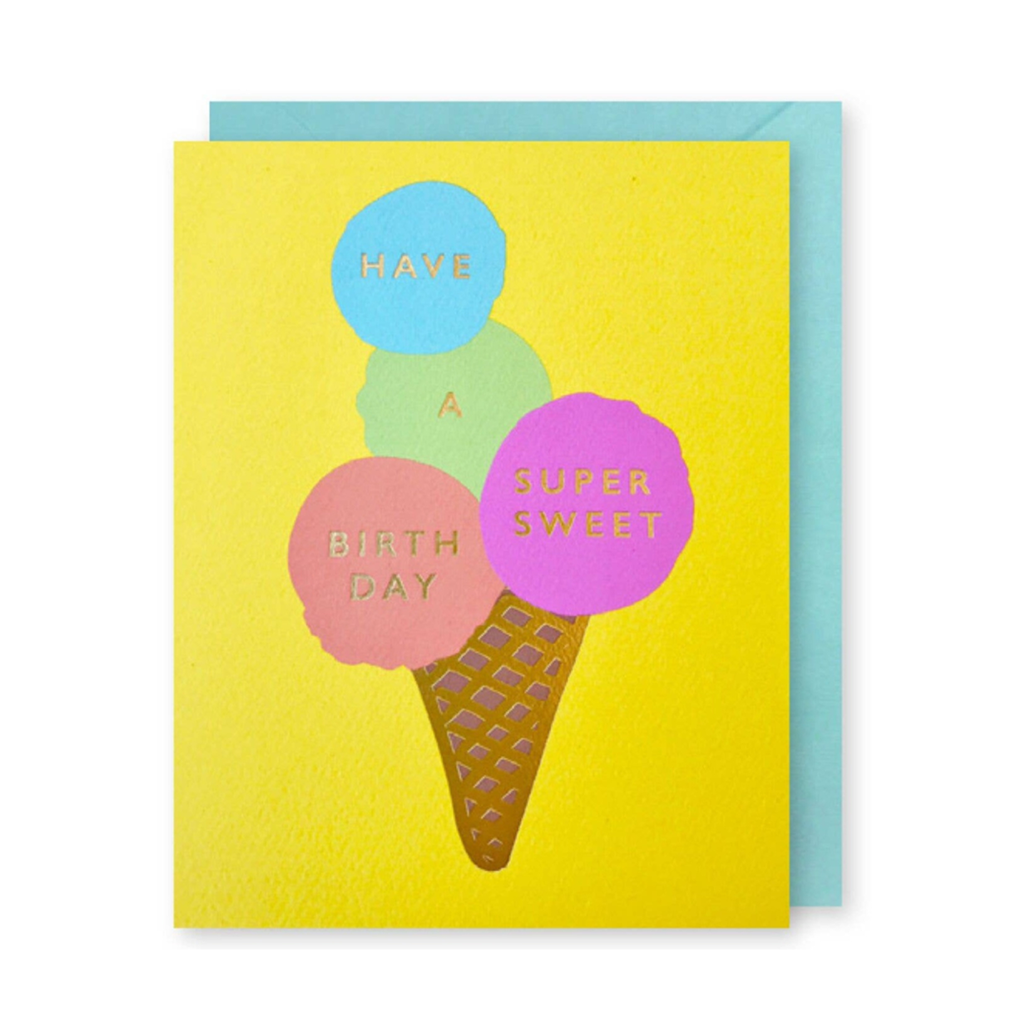 Super Sweet Ice Cream Birthday Card