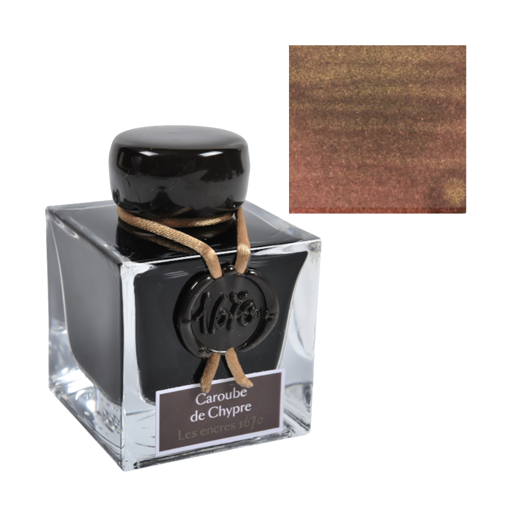 Jacques Herbin 1670 Fountain Pen Ink, 50ml - Caroube de Chypre