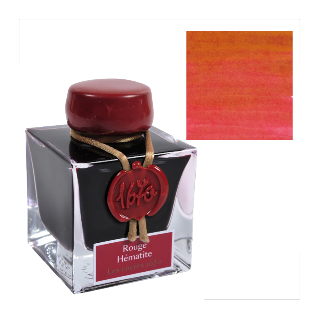 Jacques Herbin 1670 Fountain Pen Ink, 50ml - Rouge Hematite