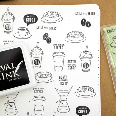 Java Junkie Clear Stamps 10 Design Set at Lighthouse Paper Co. in Melbourne, FL, Image 2