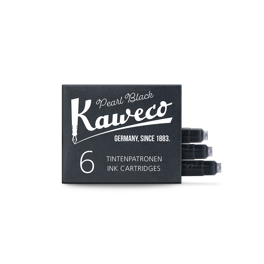 Cartucho de tinta para pluma estilográfica Kaweco, color negro perlado