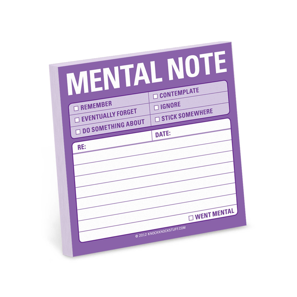 Knock Knock Mental Note Sticky Notes