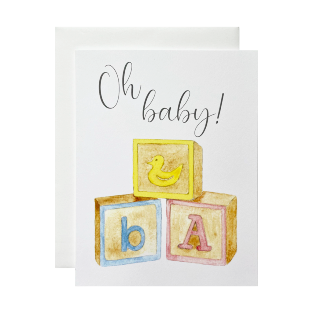 Oh Baby! Blocks Greeting Card