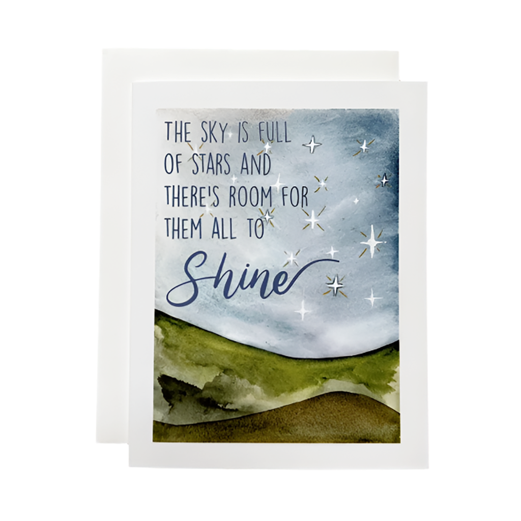 The Sky Is Full of Stars Encouragement Card