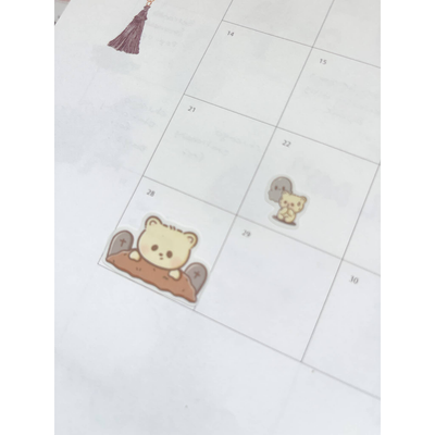 Kuboandlucy Halloween Bears Sticker Sheet
