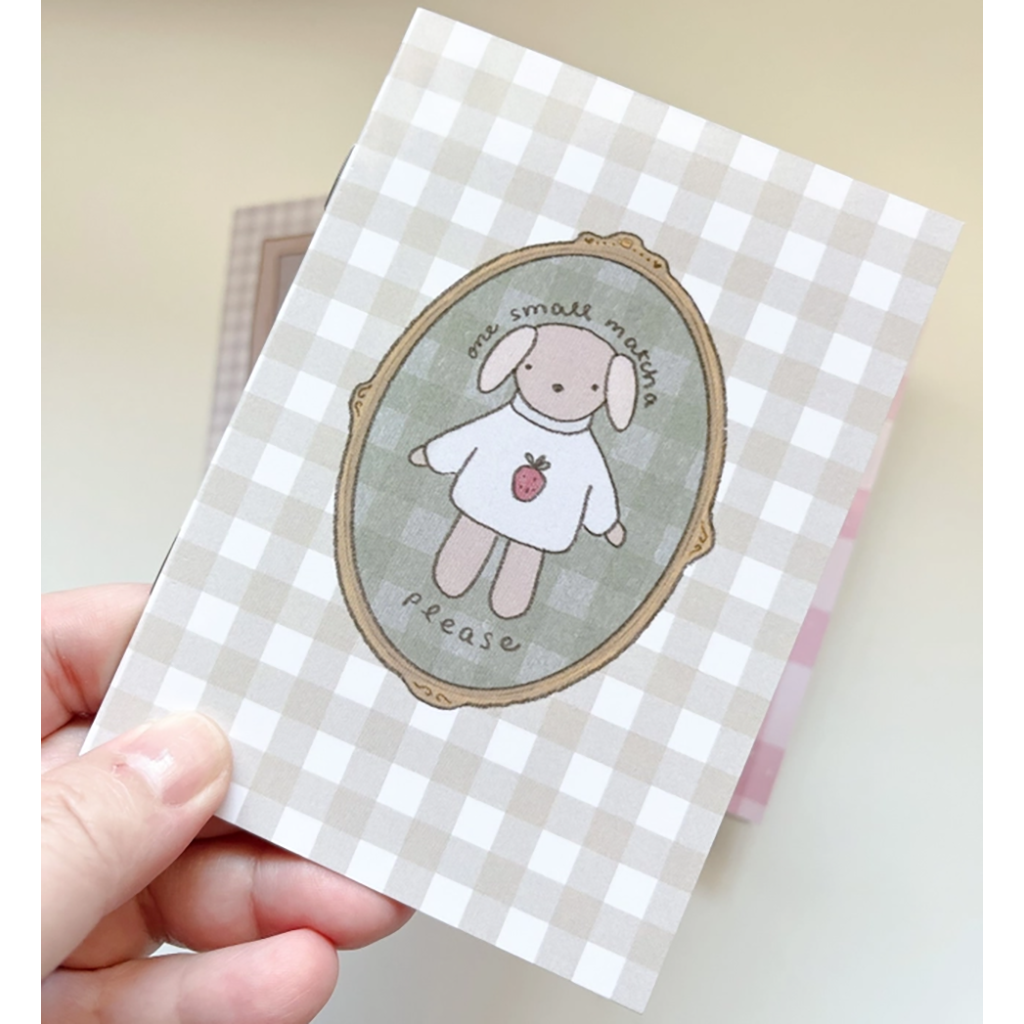 Kuboandlucy Matcha Latte Dog Sticker Release Book, A7