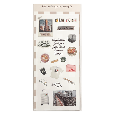 Kuboandlucy New York State of Mind Sticker Sheet