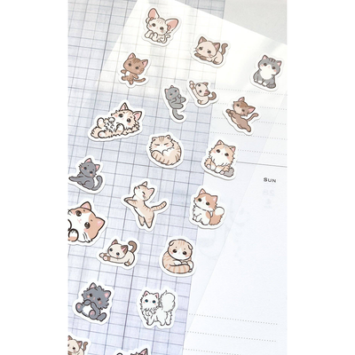Kuboandlucy Stationery Co. Perfectly Pawsome Sticker Sheet, White Matte