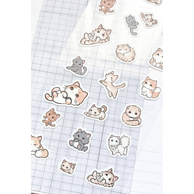 Kuboandlucy Stationery Co. Perfectly Pawsome Sticker Sheet, White Matte
