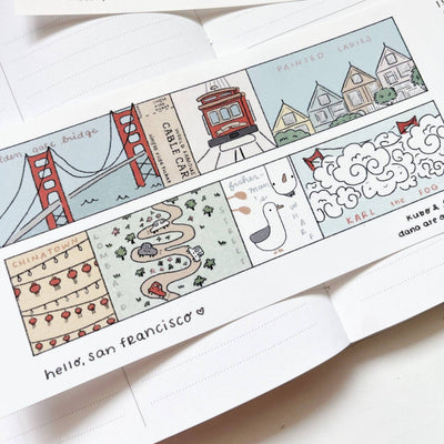 Kuboandlucy x Dana ate Oatmeal Hello San Francisco Sticker Sheet