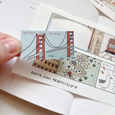 Kuboandlucy x Dana ate Oatmeal Hello San Francisco Sticker Sheet