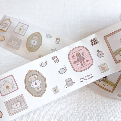 Kuboandlucy X Dana Ate Oatmeal Saturday At The Cafe Kiss Cut Washi Tape at Lighthouse Paper Co. in Melbourne, FL, Image 1