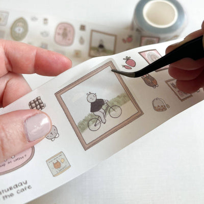Kuboandlucy X Dana Ate Oatmeal Saturday At The Cafe Kiss Cut Washi Tape at Lighthouse Paper Co. in Melbourne, FL, Image 2