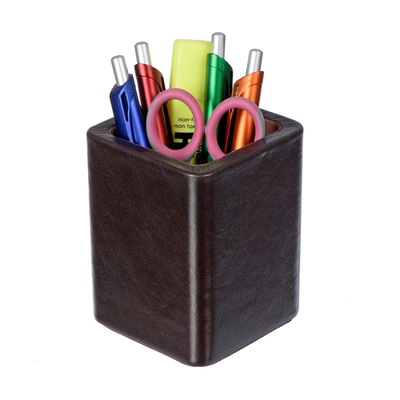 Leather Pencil Cup Holder