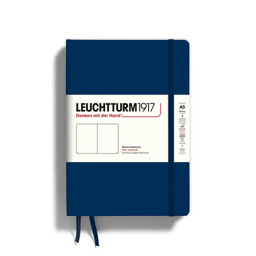 Leuchtturm1917 Hardcover Notebook, A5, Blank