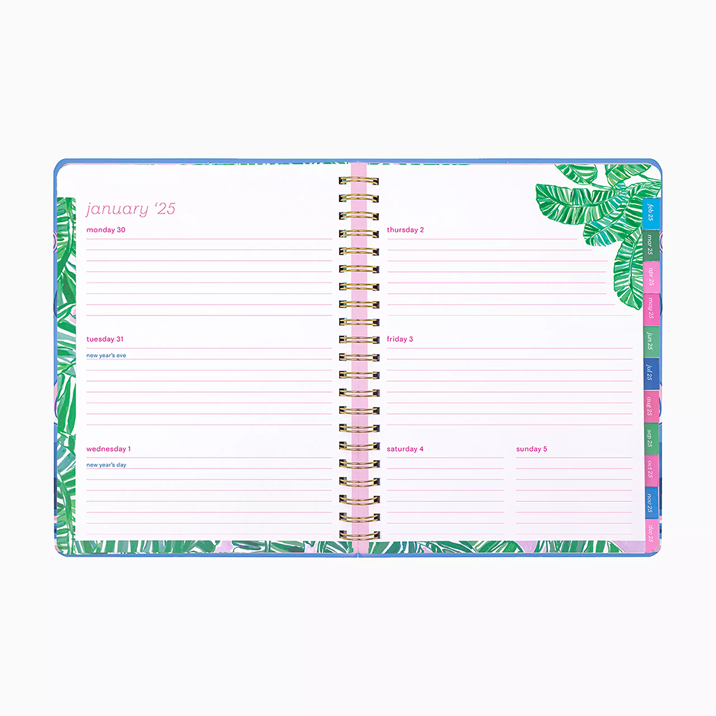 Agenda Lilly Pulitzer de 17 mois, conçu par Lil Nauti