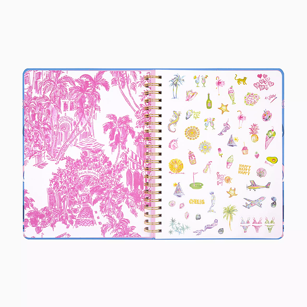 Agenda Lilly Pulitzer de 17 mois, conçu par Lil Nauti