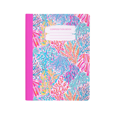Lily Pulitzer Composition Notebook, Outside Cover 1, Image 1