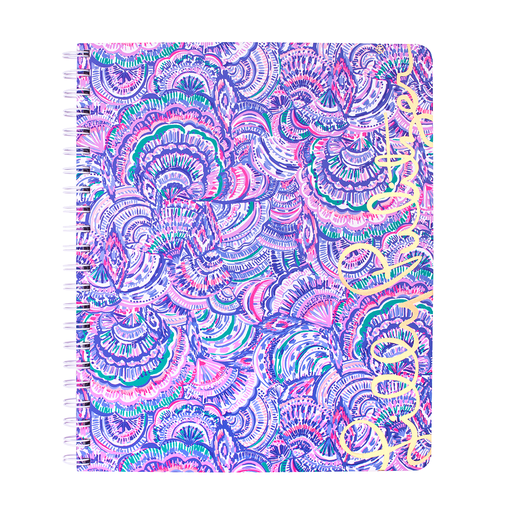 Lilly Pulitzer Large Notebook, Happy As A Clam