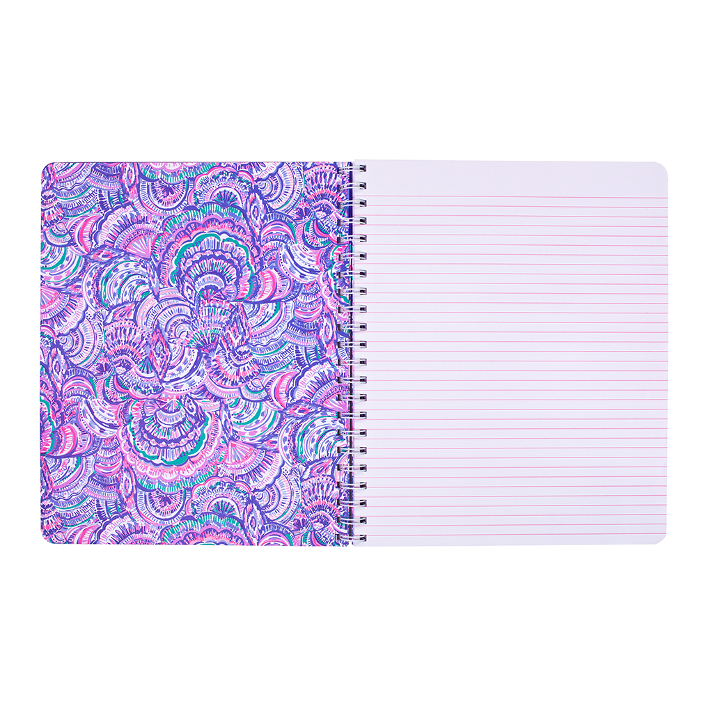 Lilly Pulitzer Large Notebook, Happy As A Clam