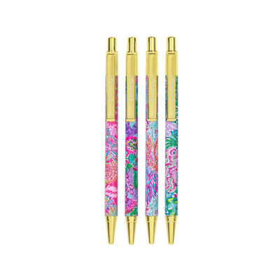 Ensemble de stylos Lilly Pulitzer, 4 ct, Asst. Motifs