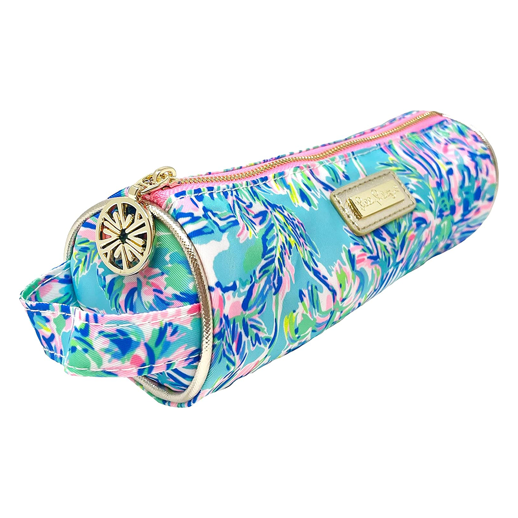 Lilly Pulitzer Cabana Cocktail Pencil Case with Handle and Zipper Closure