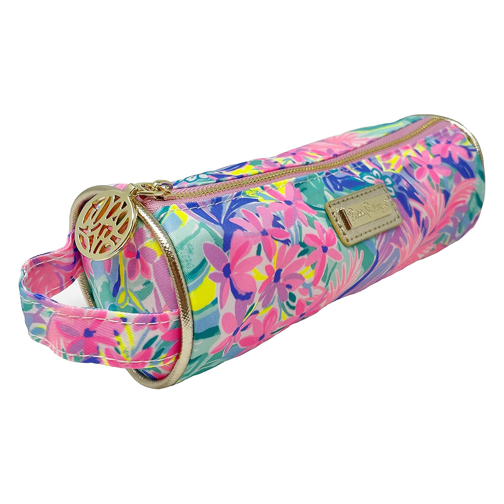 Lilly Pulitzer It Was All A Dream Pencil Case with Handle and Zipper Closure