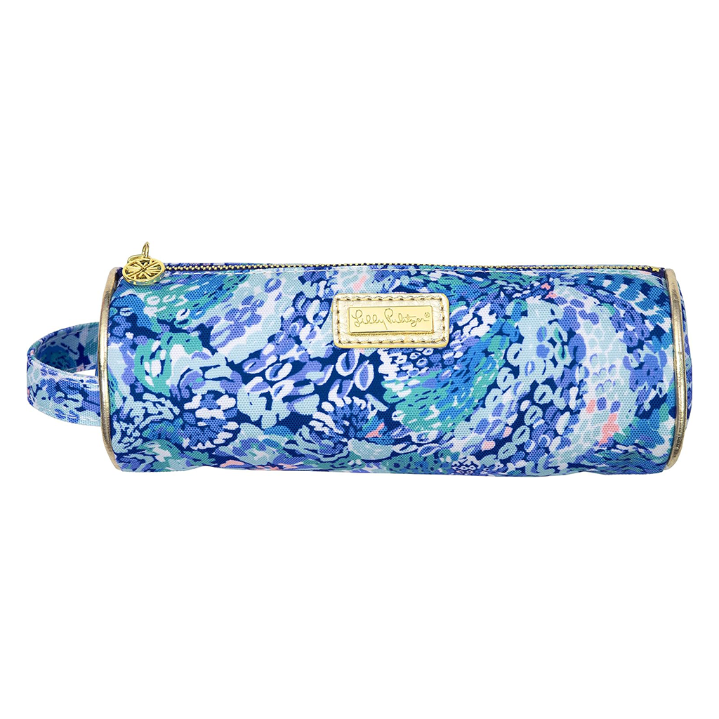 Lilly Pulitzer Wave After Wave Pencil Case with Lilly Pulitzer Monogrammed Front