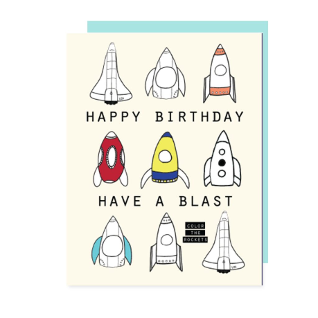 Rockets Birthday Card