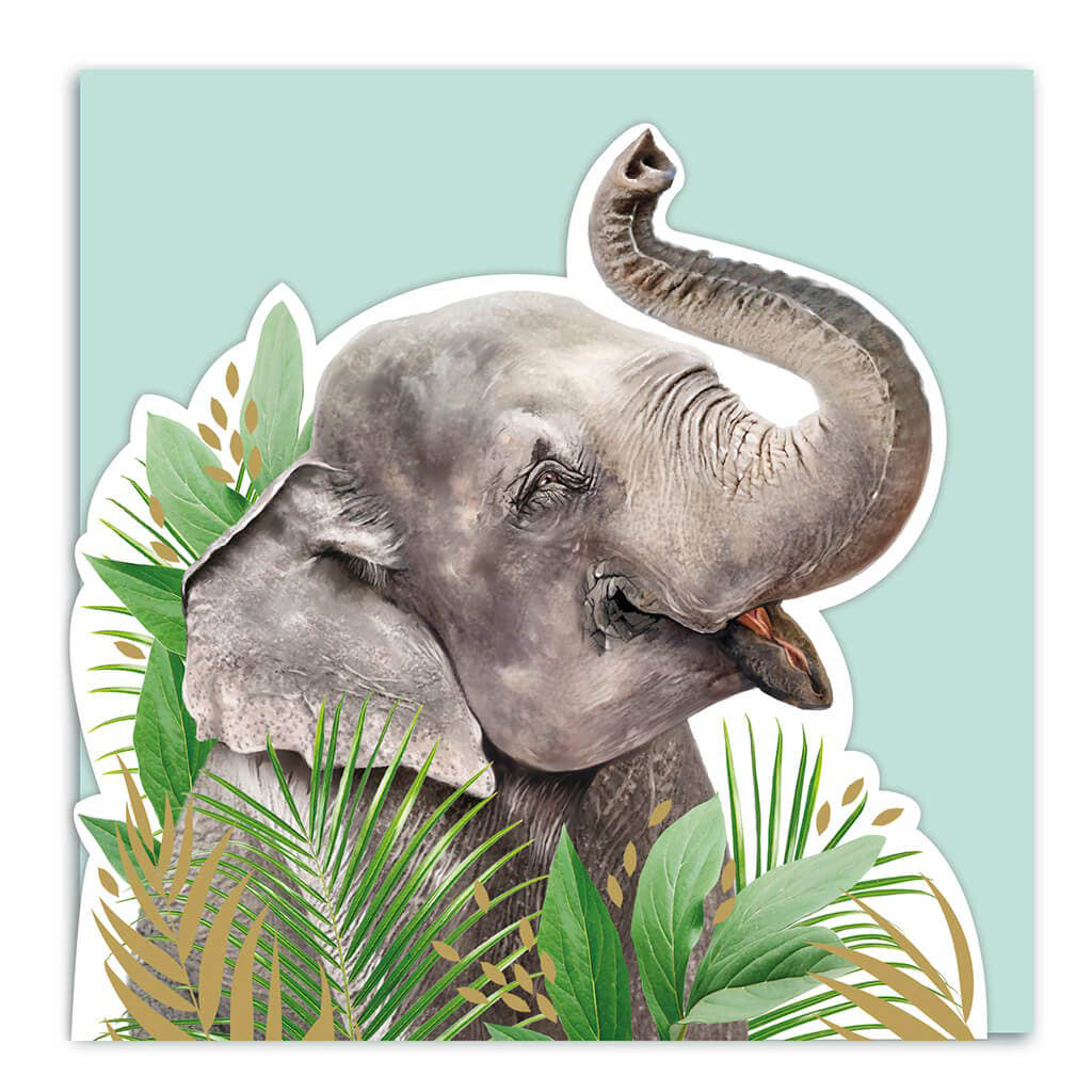 3D Elephant Greeting Card