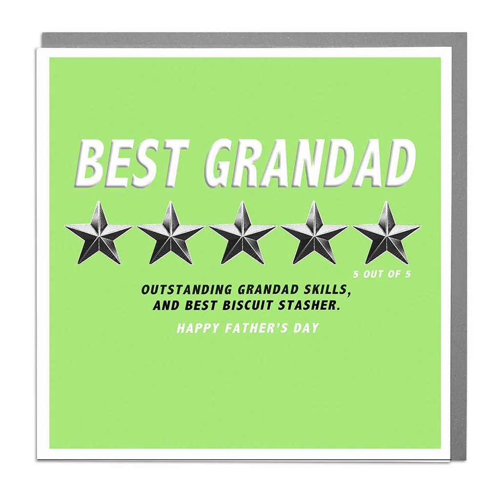 Five Star Grandad Fathers Day Card