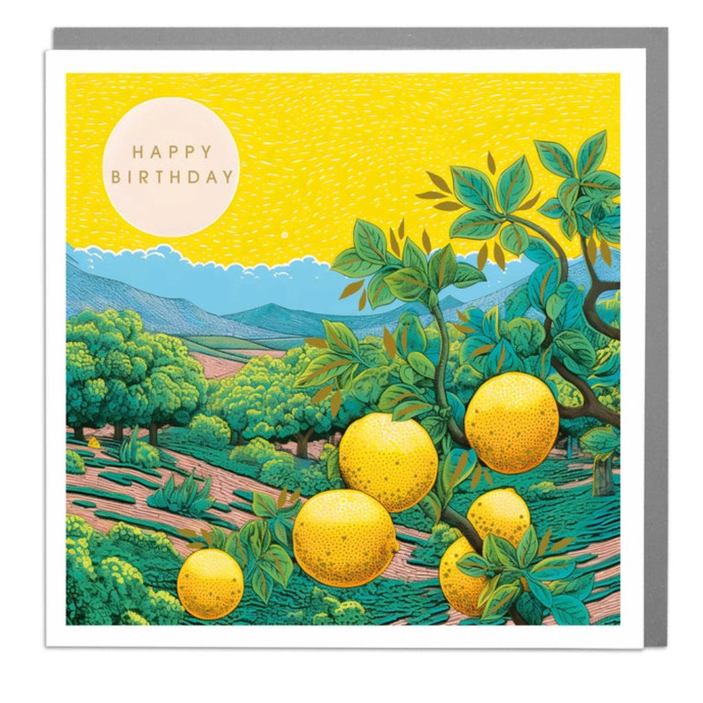 Carte de joyeux anniversaire de Lemon Grove