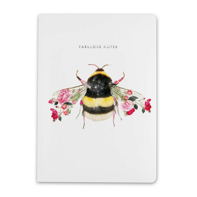 Carnet de luxe ligné abeille, A5