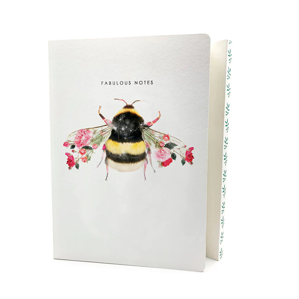 Carnet de luxe ligné abeille, A5