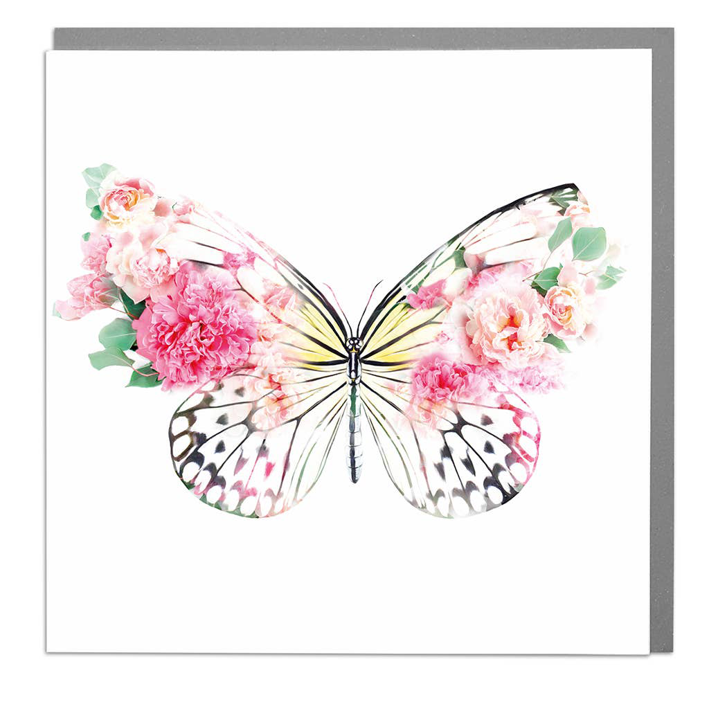 Pink Butterfly Anytime Greeting Card