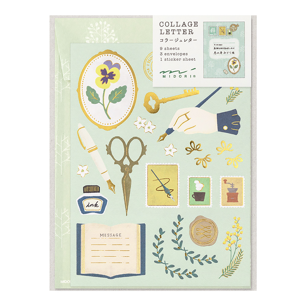 Stationery Collage Letter Set Stationery Collage Letter Set